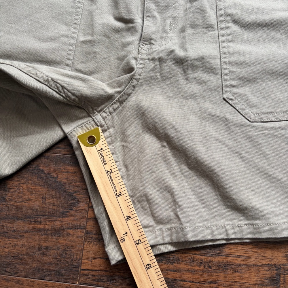 Carhartt Canvas Relaxed Fit Elastic Waist Workwear Granola Carpenter Shorts - Picture 11 of 15